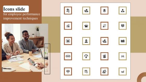 Icons Slide For Employee Performance Improvement Techniques Rules Pdf