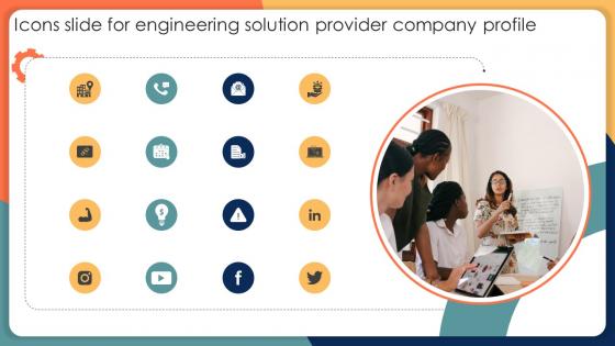Icons Slide For Engineering Solution Provider Company Profile