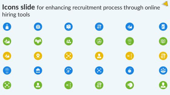 Icons Slide For Enhancing Recruitment Process Through Online Hiring Tools PPT PowerPoint