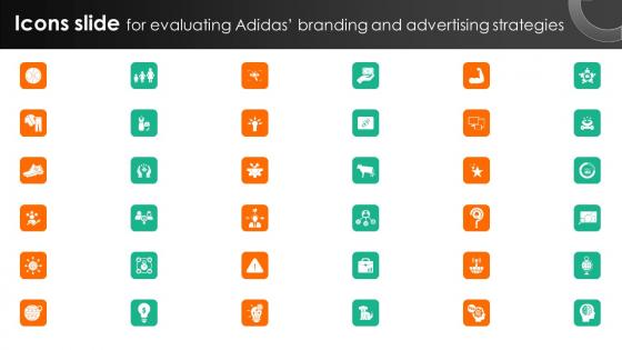 Icons Slide For Evaluating Adidas Branding And Advertising Strategies Strategy SS V