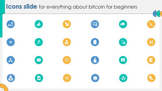 Icons Slide For Everything About Bitcoin For Beginners PPT Slide Fin SS V