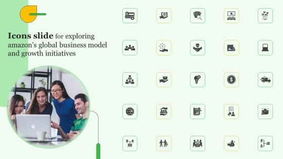 Icons Slide For Exploring Amazons Global Business Model And Growth Initiatives Sample Pdf