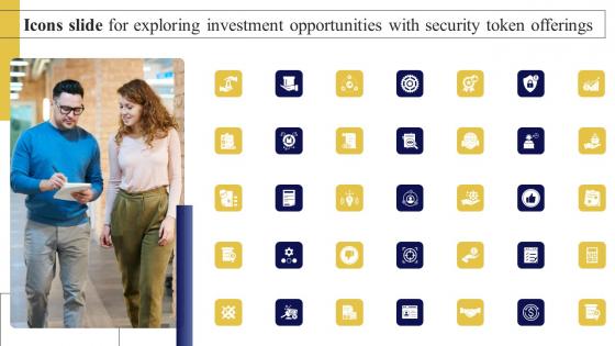 Icons Slide For Exploring Investment Opportunities With Security Token Offerings Infographics Pdf