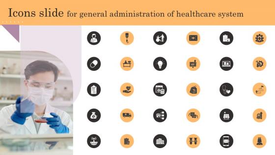 Icons Slide For General Administration Of Healthcare System General Management Clipart Pdf