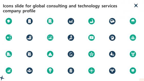 Icons Slide For Global Consulting And Technology Services Company Profile CP SS V