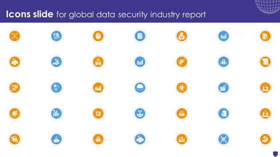 Icons Slide For Global Data Security Industry Report IR SS V