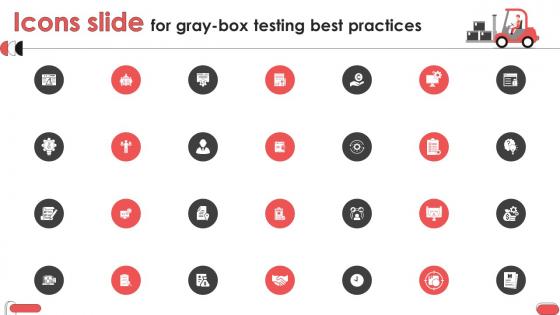 Icons Slide For Gray Box Testing Best Practices Ppt Information Grid