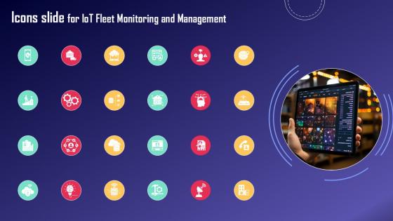 Icons Slide For IoT Fleet Monitoring And Management Ppt PowerPoint IoT SS V