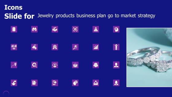 Icons Slide For Jewelry Products Business Plan Go To Market Strategy Professional Pdf