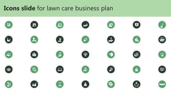 Icons Slide For Lawn Care Business Plan Lawn Care BP SS V