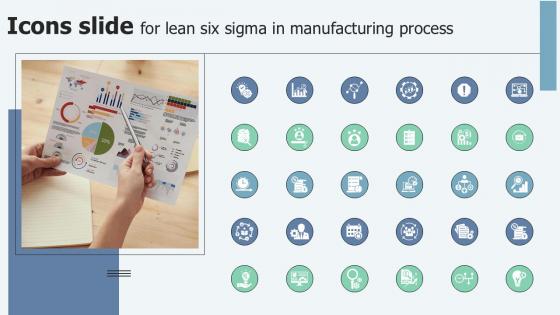 Icons Slide For Lean Six Sigma In Manufacturing Process Ppt Powerpoint