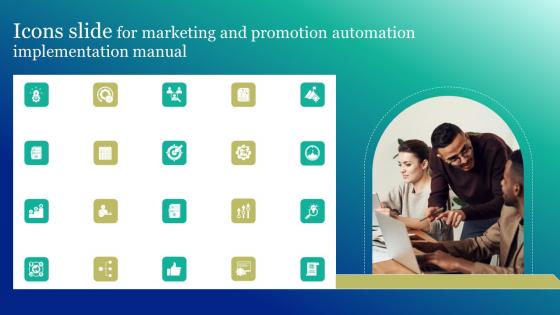 Icons Slide For Marketing And Promotion Automation Implementation Manual Mockup Pdf