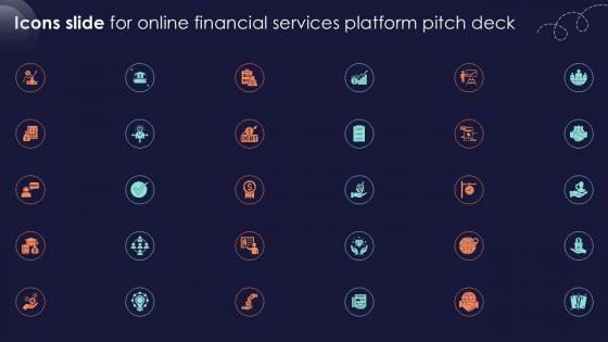 Icons Slide For Online Financial Services Platform Ppt Example