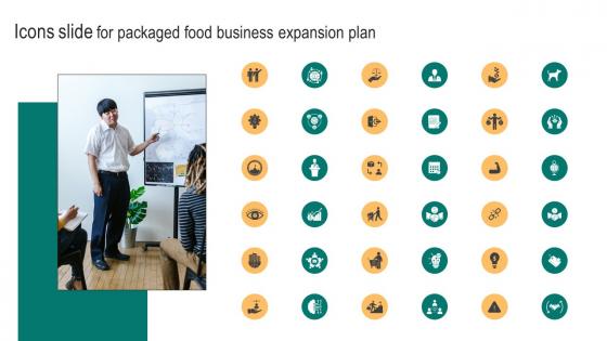 Icons Slide For Packaged Food Business Expansion Plan Background Pdf