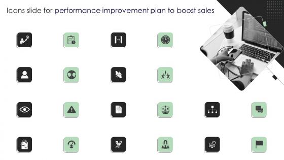 Icons Slide For Performance Improvement Plan To Boost Sales Ideas Pdf