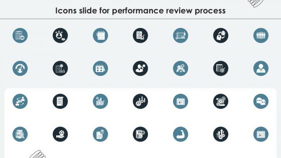 Icons Slide For Performance Review Process PPT Example SS