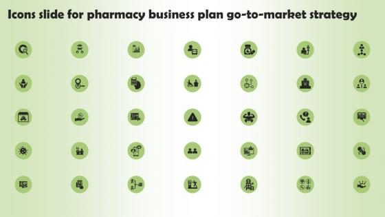 Icons Slide For Pharmacy Business Plan Go To Market Strategy Sample Pdf