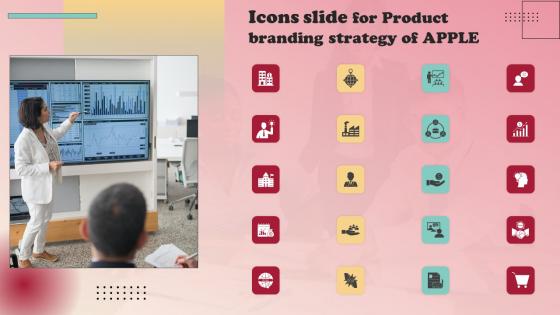 Icons Slide For Product Branding Strategy Of Apple Infographics Pdf