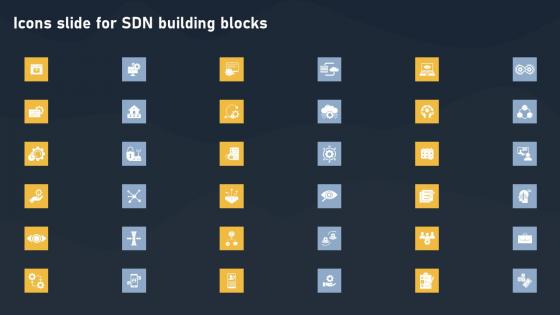 Icons Slide For SDN Building Blocks Brochure Pdf