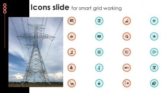Icons Slide For Smart Grid Working