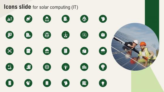 Icons Slide For Solar Computing IT Ppt File Background Designs