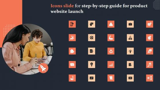 Icons Slide For Step By Step Guide For Product Website Launch Demonstration PDF