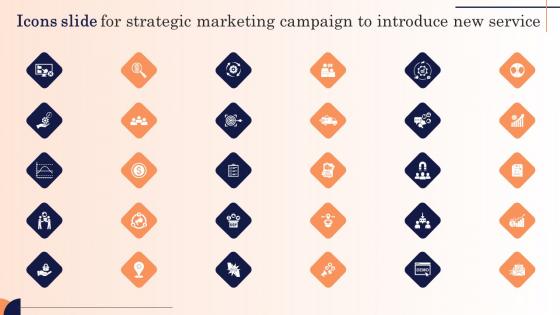 Icons Slide For Strategic Marketing Campaign To Introduce New Service Infographics Pdf