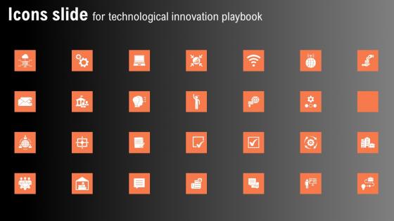 Icons Slide For Technological Innovation Playbook Elements Pdf