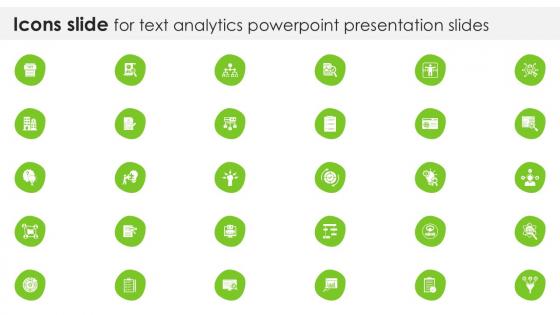 Icons Slide For Text Analytics Powerpoint Presentation Slides PPT Slide SS