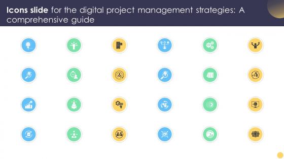 Icons Slide For The Digital Project Management Strategies A Comprehensive Guide