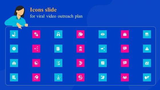 Icons Slide For Viral Video Outreach Plan Summary Pdf