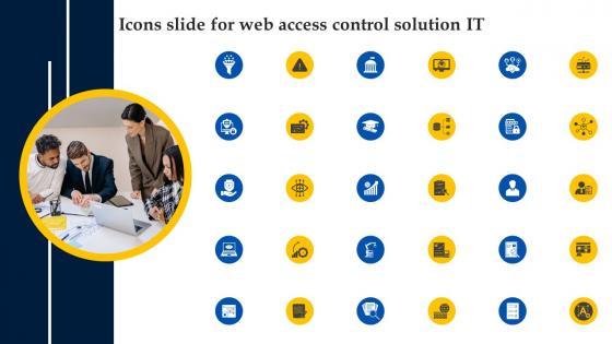 Icons Slide For Web Access Control Solution IT Ppt File Backgrounds