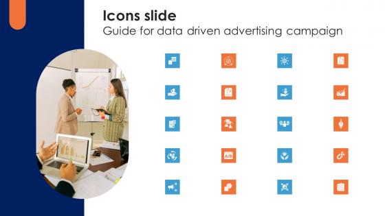 Icons Slide Guide For Data Driven Advertising Campaign Mockup Pdf