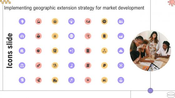 Icons Slide Implementing Geographic Extension Strategy For Market PPT Template Strategy SS V