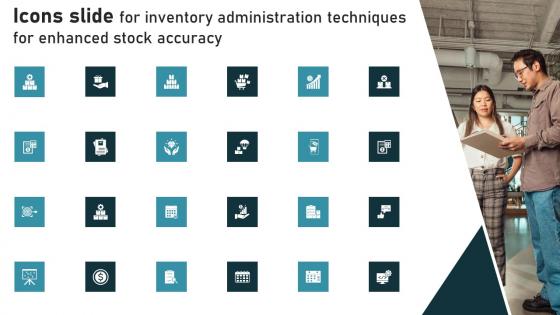 Icons Slide Inventory Administration Techniques For Enhanced Stock Accuracy Sample Pdf