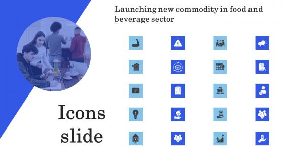 Icons Slide Launching New Commodity In Food And Beverage Sector Introduction Pdf