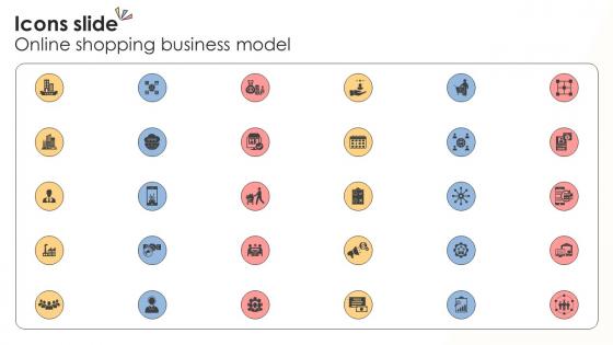 Icons Slide Online Shopping Business Model BMC SS V