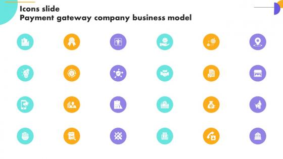 Icons Slide Payment Gateway Company Business Model BMC SS V