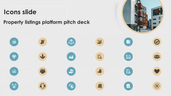 Icons Slide Property Listings Platform Pitch Deck PPT Presentation