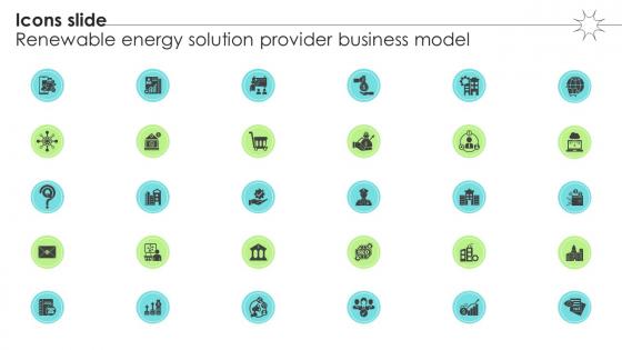 Icons Slide Renewable Energy Solution Provider Business Model BMC SS V