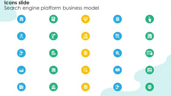 Icons Slide Search Engine Platform Business Model BMC SS V