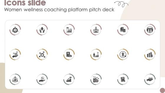 Icons Slide Women Wellness Coaching Platform Pitch Deck