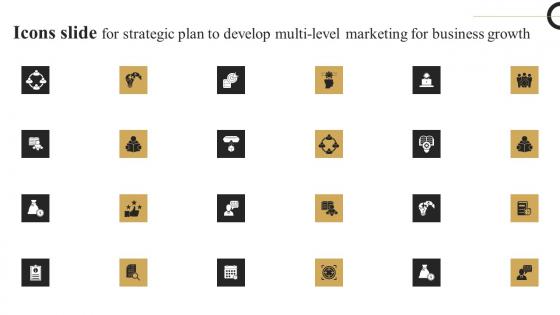 Icons Strategic Plan To Develop Multi Level Marketing For Business Growth Rules Pdf