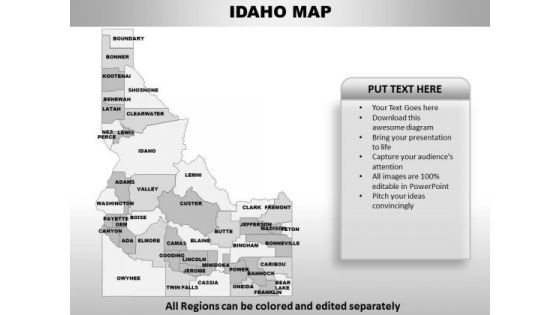 Idaho PowerPoint Maps