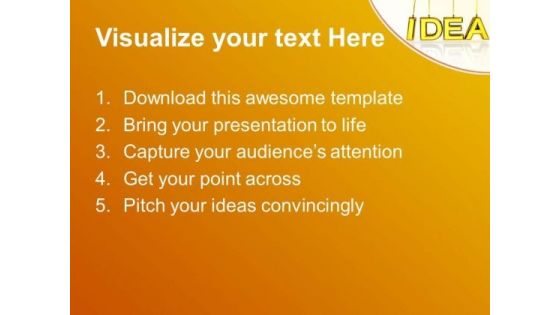 Idea Alphabets Design PowerPoint Templates And PowerPoint Themes 0812