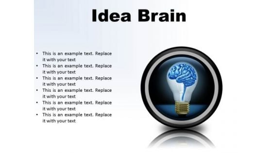 Idea Brain Business PowerPoint Presentation Slides Cc