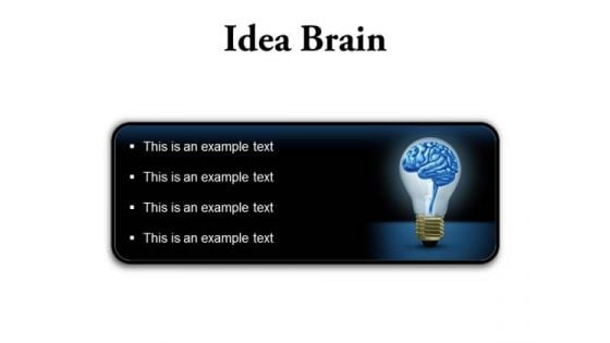 Idea Brain Business PowerPoint Presentation Slides R