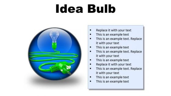 Idea Bulb Business PowerPoint Presentation Slides C