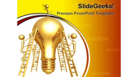 Idea Climb On People Business PowerPoint Backgrounds And Templates 1210