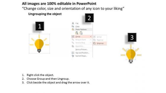 Idea Generation Bulb For Sales PowerPoint Template